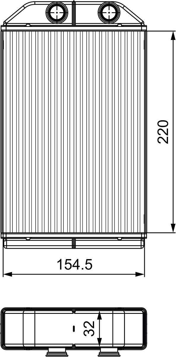 Schimbator caldura, incalzire habitaclu 811529 VALEO